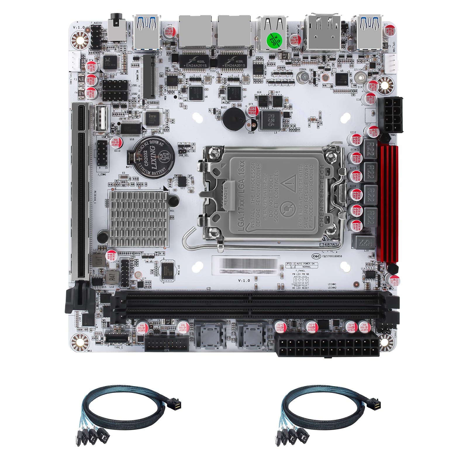 Amazon | Q670 Pro 8ベイ Mini-ITX NAS マザーボード:LGA1700 第12/13