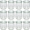 Weck Preserving jars with glass lids, capacity: 220 ml, tulip shape, pack of 12