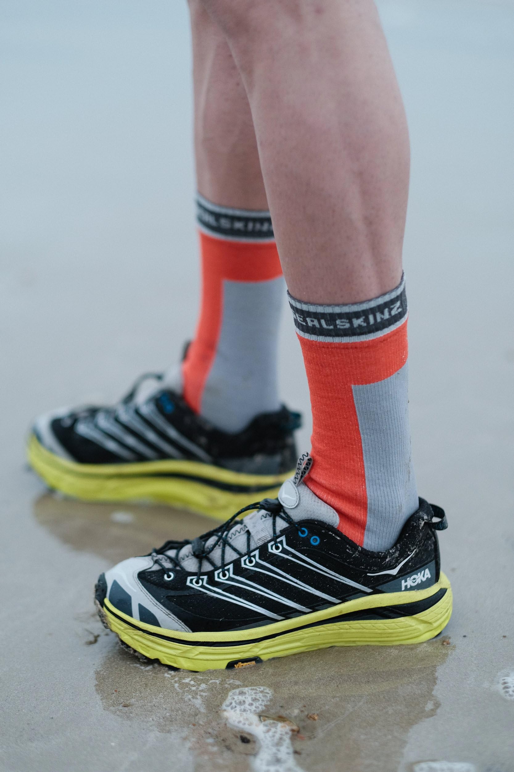 SEALSKINZ Holverstone Waterproof Mid Length Lightweight Running Sock