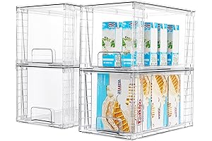 Vtopmart Large Clear Stackable Pantry Organizers