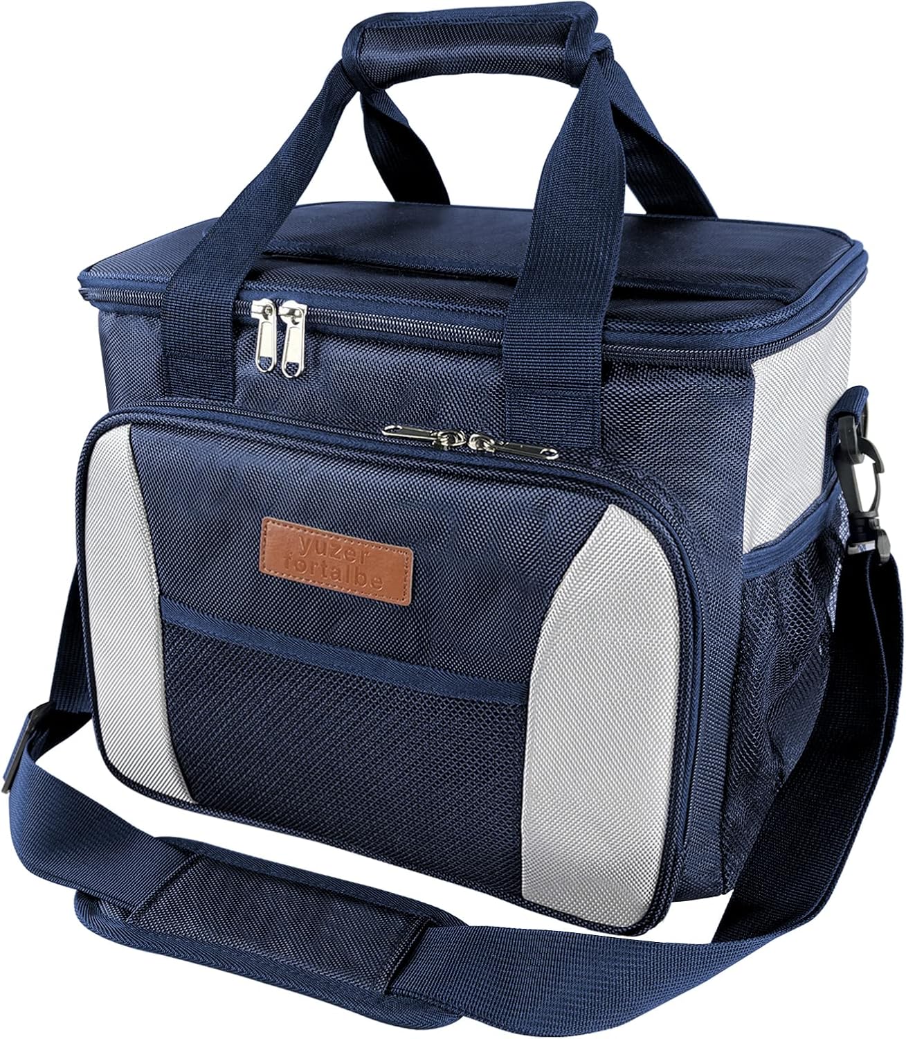 Cooler Bag 40 Cans Plus，Lunch Bags Insulated Soft Coolers Insulated, Double Leakproof Soft Sided Collapsible Beach Cooler for Picnic,Camping, Grocery,Travel,（25L