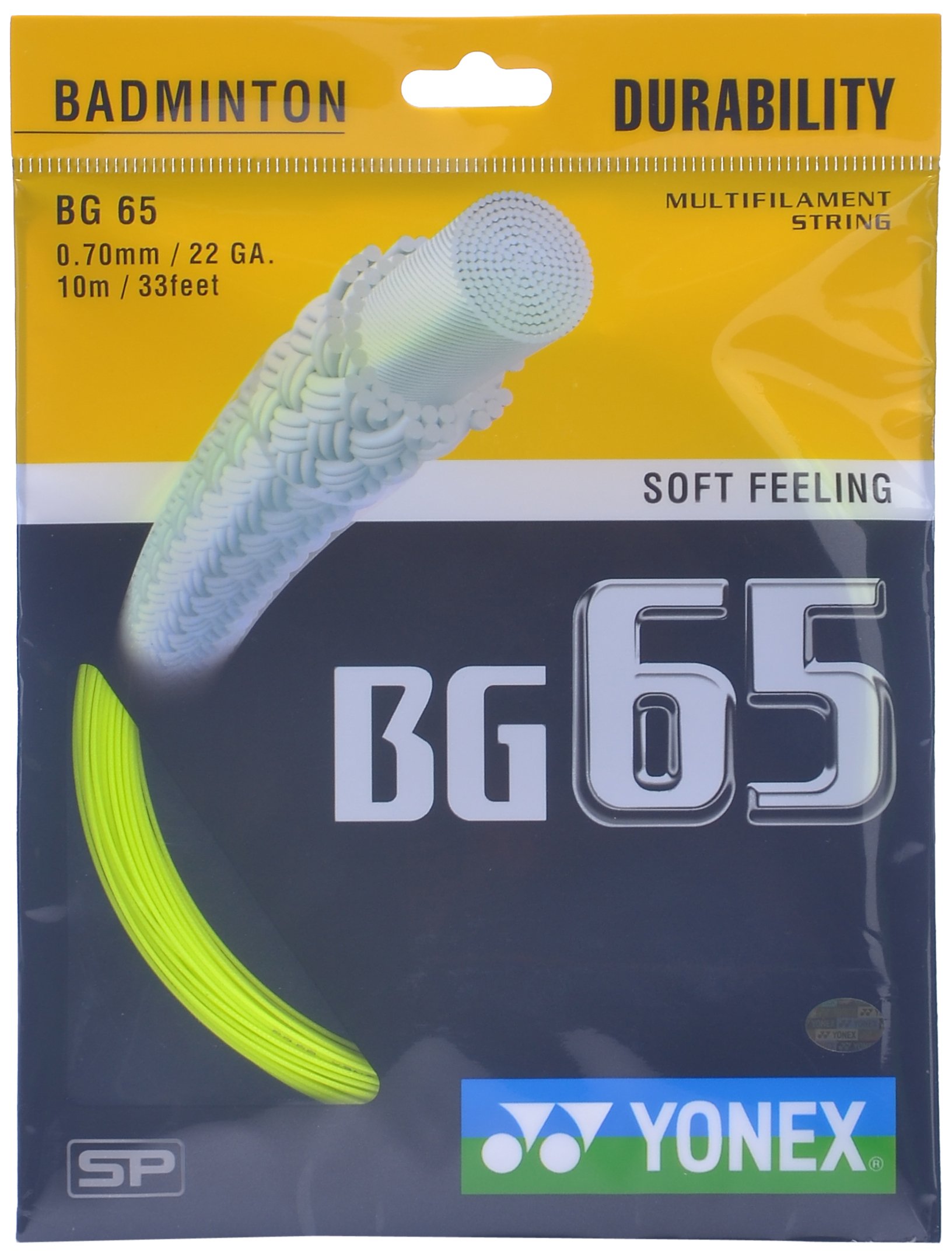 Yonex Badminton Strings BG 65, 0.70mm (Green) (B00INQMZDI) Amazon Price History, Amazon Price Tracker
