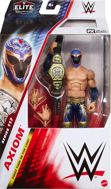 Foto 2 de 6 de Mattel WWE Elite - Figura de acción y Accesorios, Serie #117 de 6 Pulgadas, Axioma Coleccionable con 25…