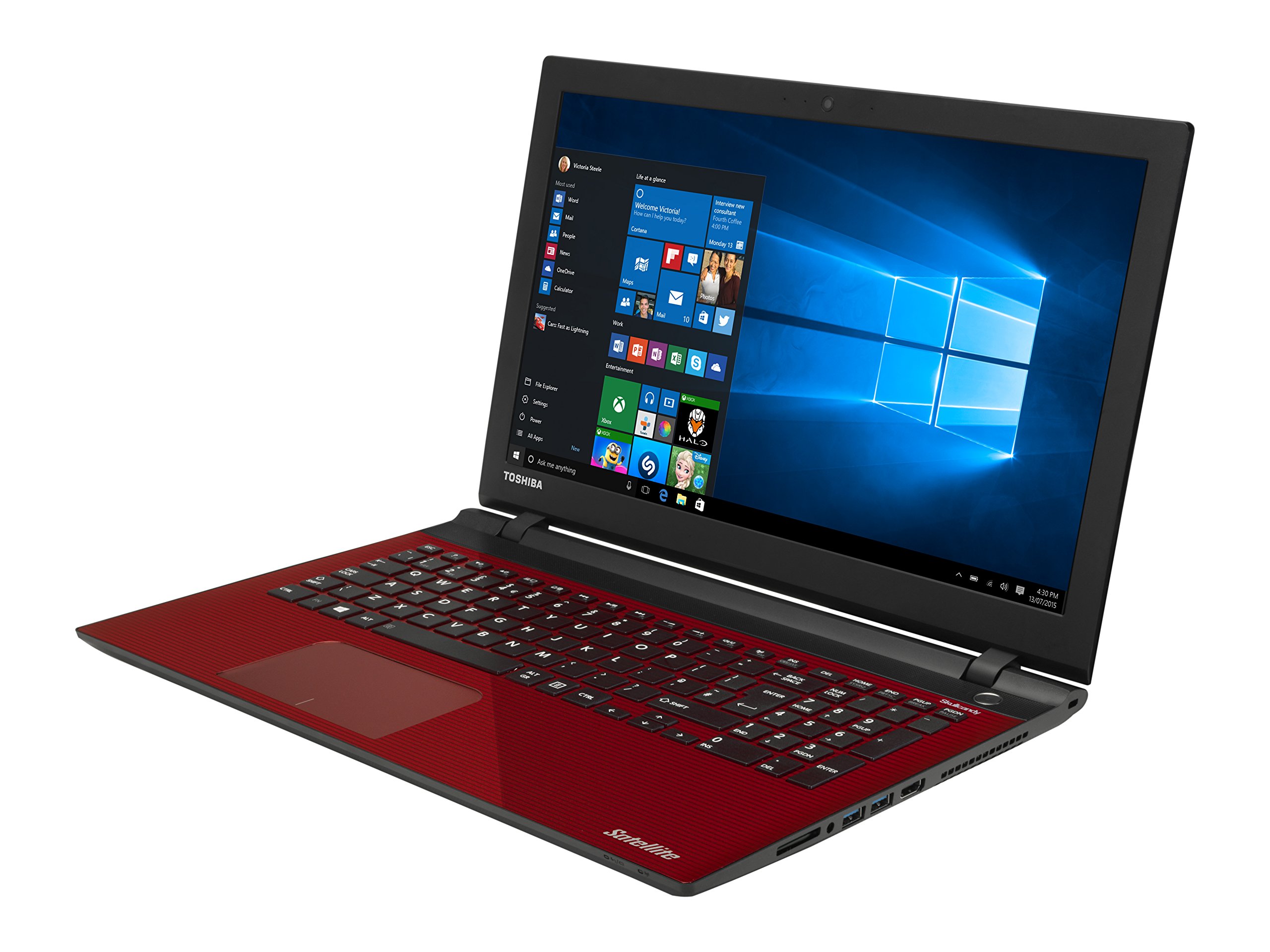 Toshiba Satellite L50-C-1XP 39,6 cm Laptop rot: Amazon.de