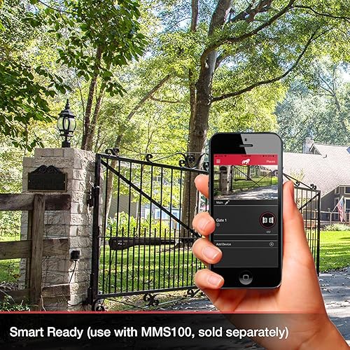 Miniatura 4 de Mighty Mule MM371W - Abridor automático de puertas, listo para inteligente y solar, incluye control remoto para abridor de puerta y más, hasta 16