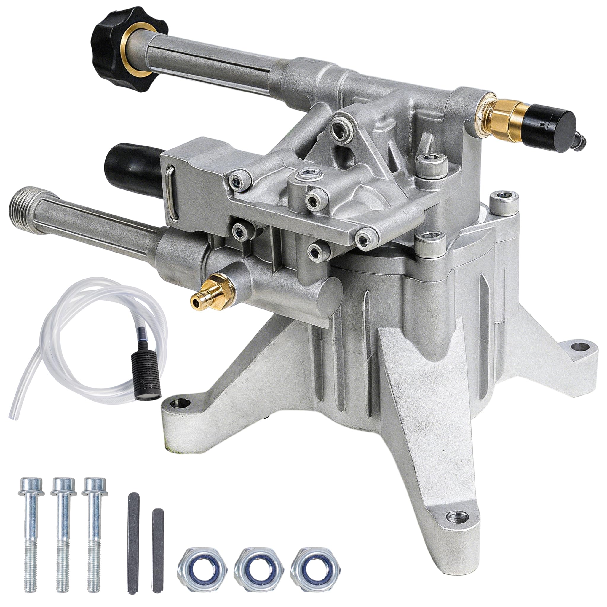 Hourleey Bomba de lavado a presión vertical de eje de 7/8 pulgadas, 3000 PSI 2.5 GPM, bomba de lavado eléctrica de repuesto, compatible con Brute, Craftsman, Homelite