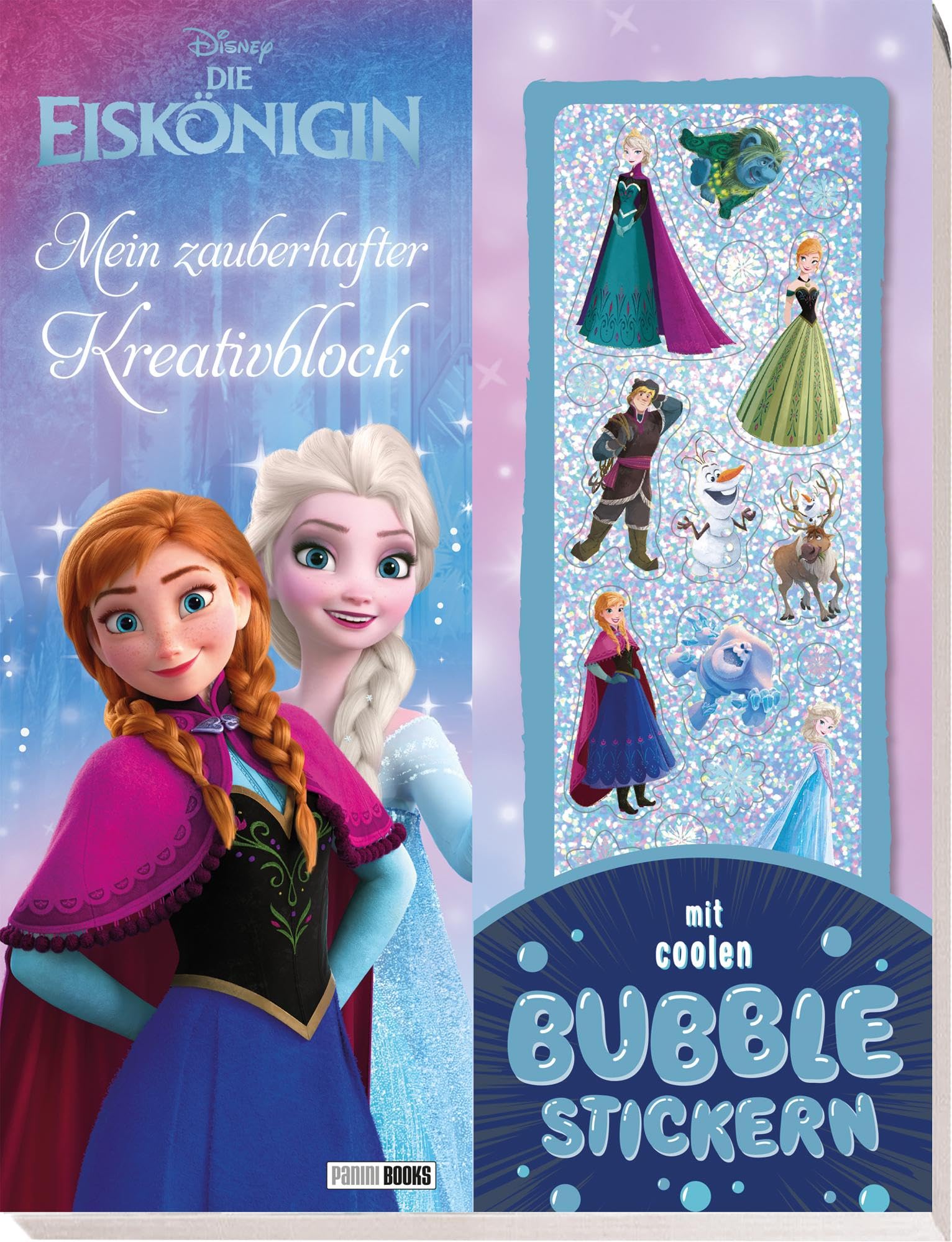 Disney Kreativblock Malblock mit Bubble-Stickern