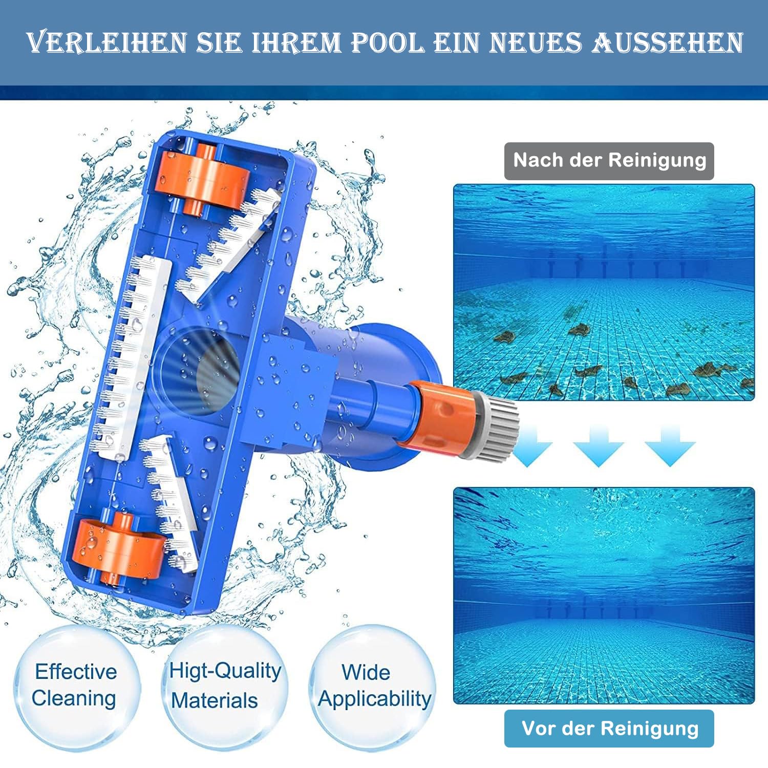 Pool-Schwimmer-Aufbewahrungsnetz | Großes Spielzeug-Netz Für Poolnudeln, Bälle & Flöße | Mit Seitlichen Taschen