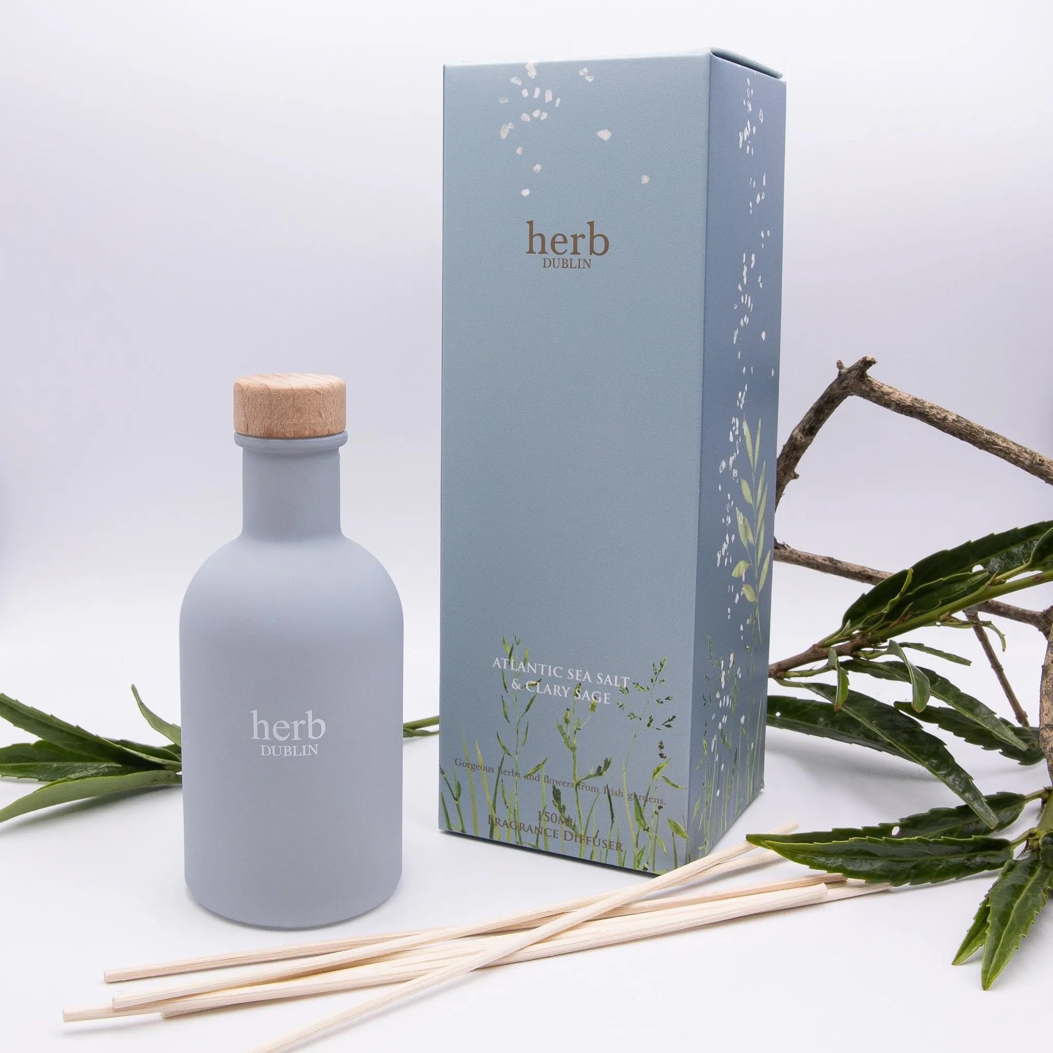 Herb Dublin Reed Diffuser - Atlantic Sea Salt & Clary Sage