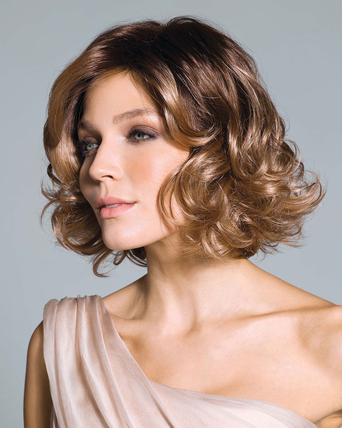 Amal (Exclusive) Synthetic Wig by Rene of Paris in Banana Split-LR, Cap Size: Average, Length: Medium