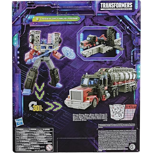 Foto 7 de 8 de Transformers Juguetes Generations Legacy Series Clase líder - Figura G2 Universe Laser Optimus Prime - 17,5 cm