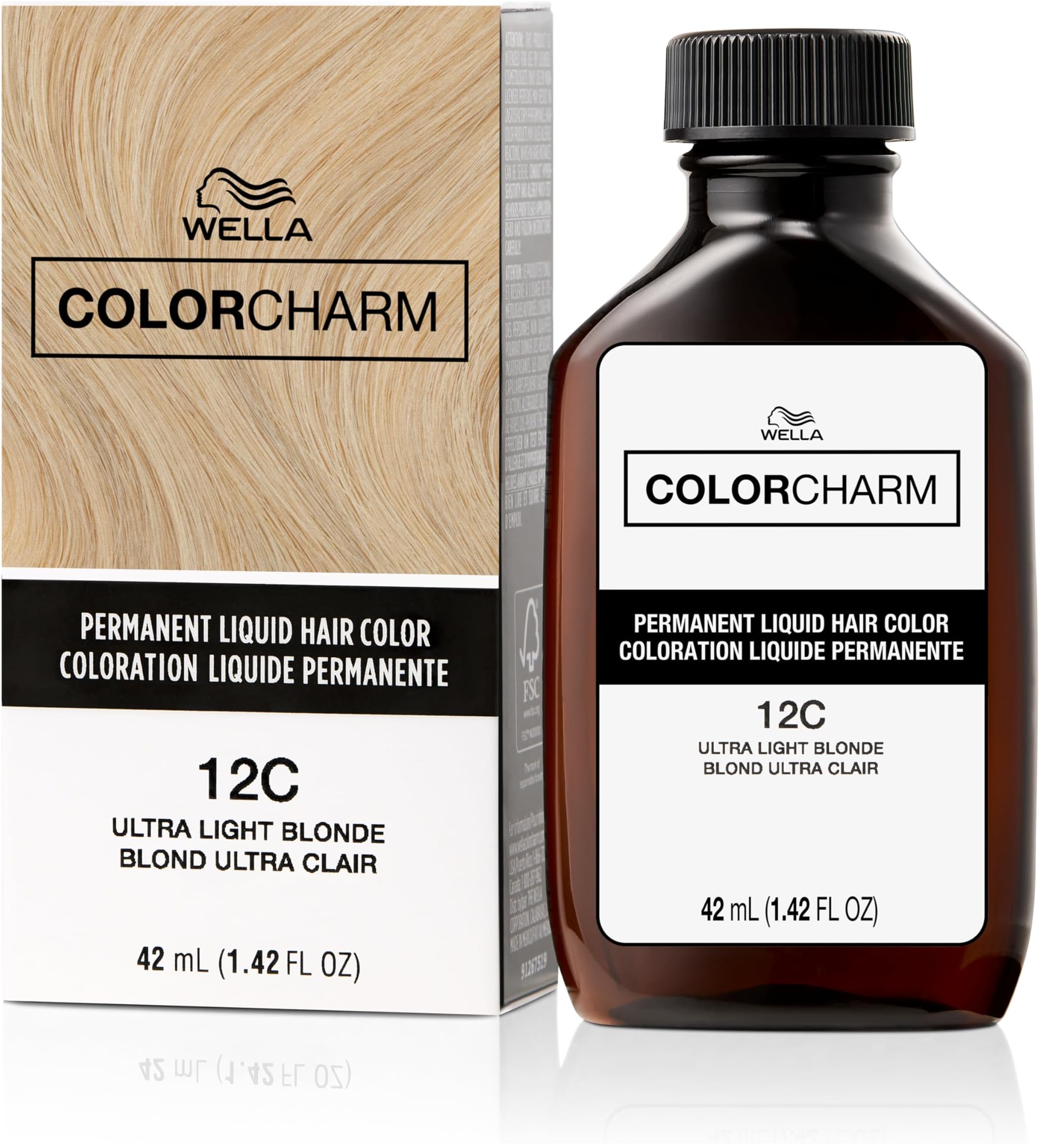 WELLA Color Charm Permanent Liquid Hair Color for Gray Coverage, Blonde