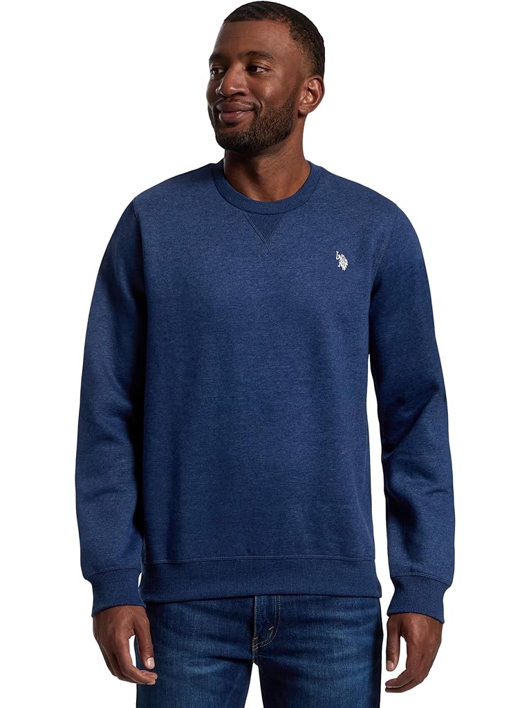 U.S. POLO ASSN. Long Sleeve Popover Crew Neck Fleece Sweatshirt