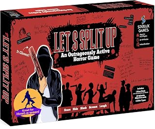 Let's Split Up - an Outrageous Horror Spoof Game | Ages 12+, 4-12 Players | Halloween Games for Teens | Horror Board Games Alternative | Outdoor Games | Teen Boys Gift Ideas | Pulse-Pounding Thrills!