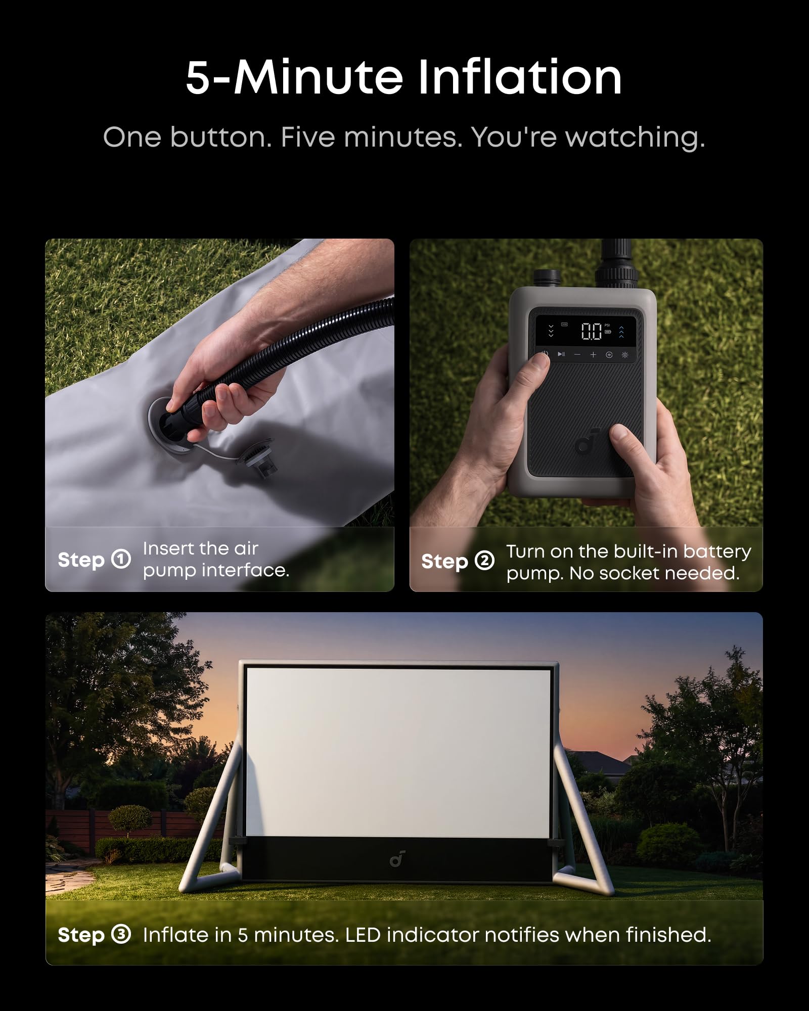 Amazon.com: Soundcore Nebula 200-Inch Silent Inflatable Theater