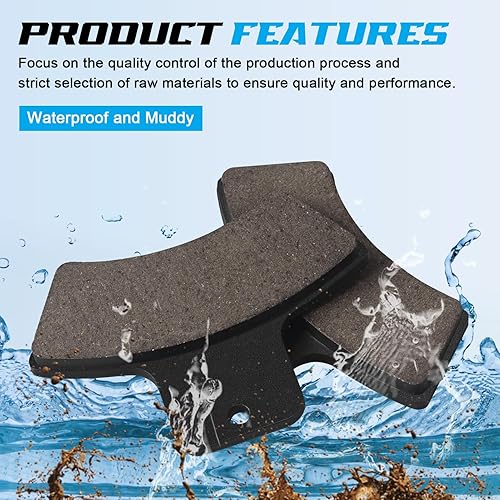 Miniatura 4 de Pastillas de freno delanteras y traseras de repuesto para Polaris Sportsman 500 335 400 500 4 x 4 RSE HO Scrambler 400 Trail Blazer 250 Scrambler