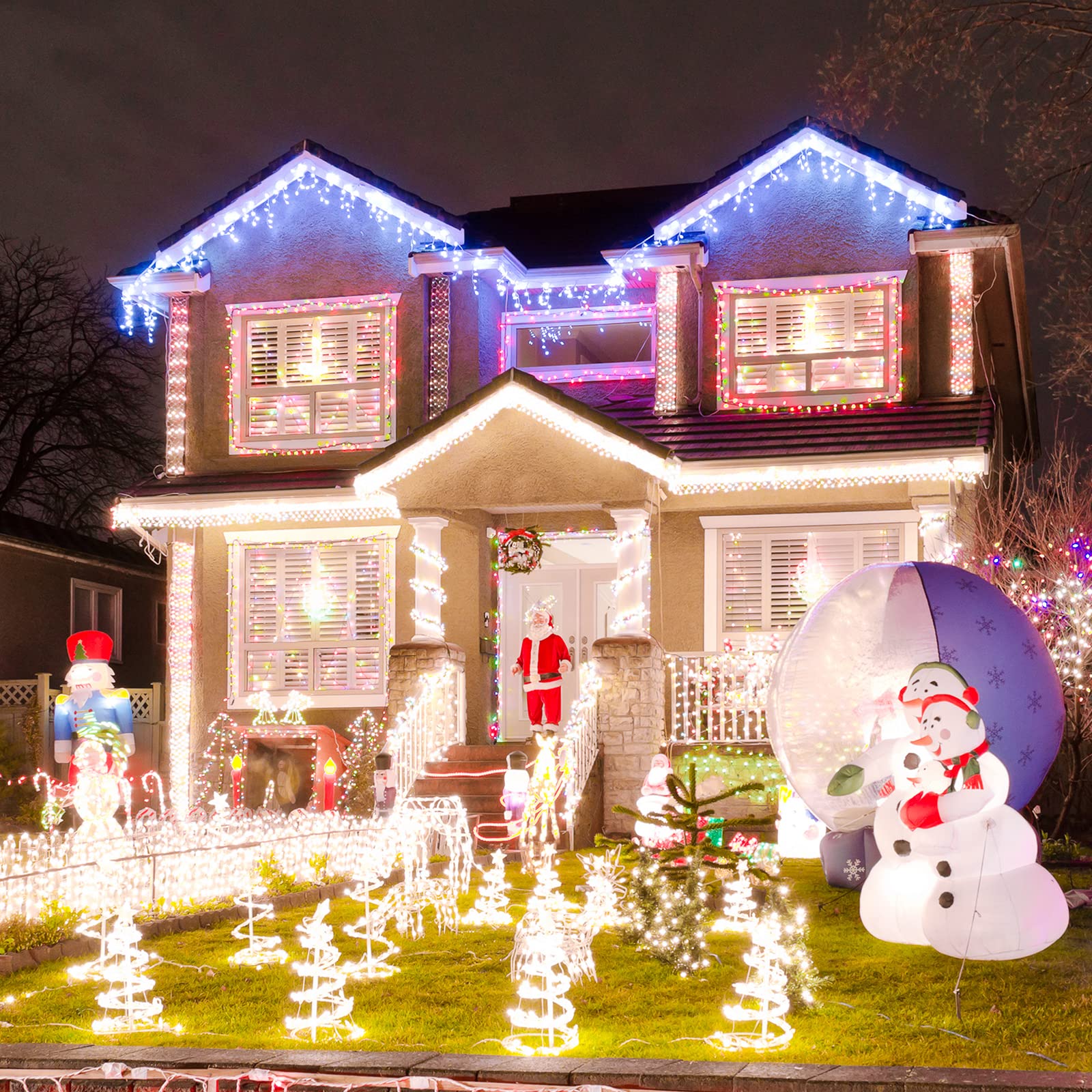 HOMASIS 30M LED Lichterschlauch, Lichterkette mit 1080 LEDs, Lichtschlauch für Innen & Außen, wasserfest LED Streifen mit Nennlebensdauer 50000h, LED Strip für Weihnachten, Deko, Party (Warmweiß, 30)
