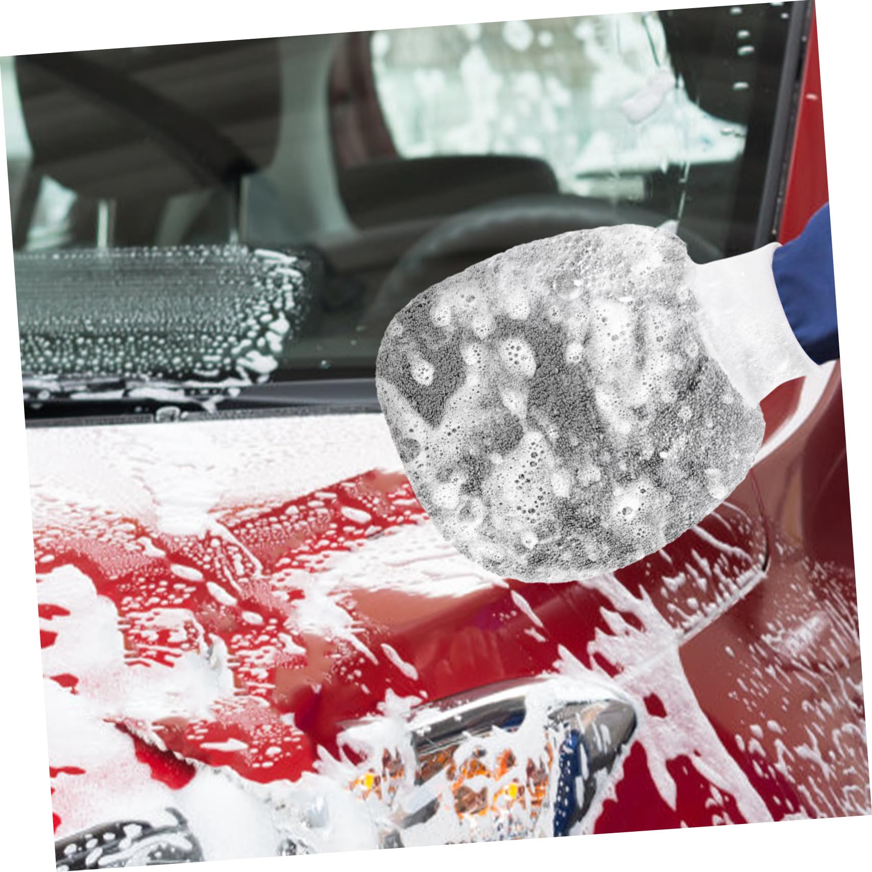 Didiseaon 5 Juegos Guantes De Lavado De Autos Guante De Lavado Auto Detallado para Auto Gel Guantes para Lavar Autos Guante De Lavado Exterior Fibra Extrafina Grey 2 Piezas * 5