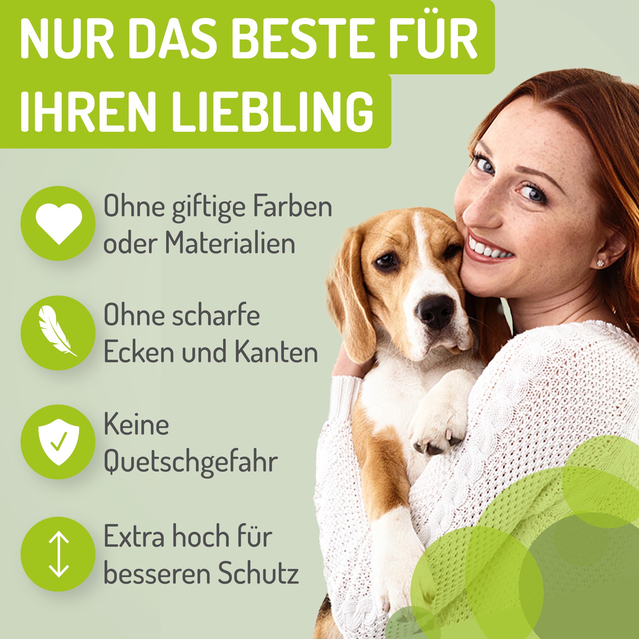 BOMI Tierschutzgitter Merle| Treppenschutzgitter ohne Bohren| Ideal als Absperrgitter Hund, Katzengitter Tür & Welpenzaun | Extra Enge Stäbe | Hundegitter Wohnung weiß Metall | Breite: 73-83 cm