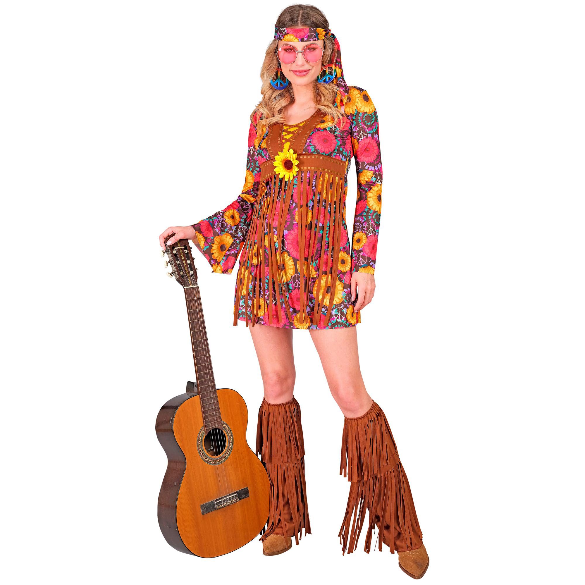 W WIDMANN MILANO Party Fashion 18892 Kostüm Hippie Costume, Multicoloured, M