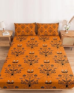 Horror Halloween Twin Fitted Sheets Deep Pocket Up to 16