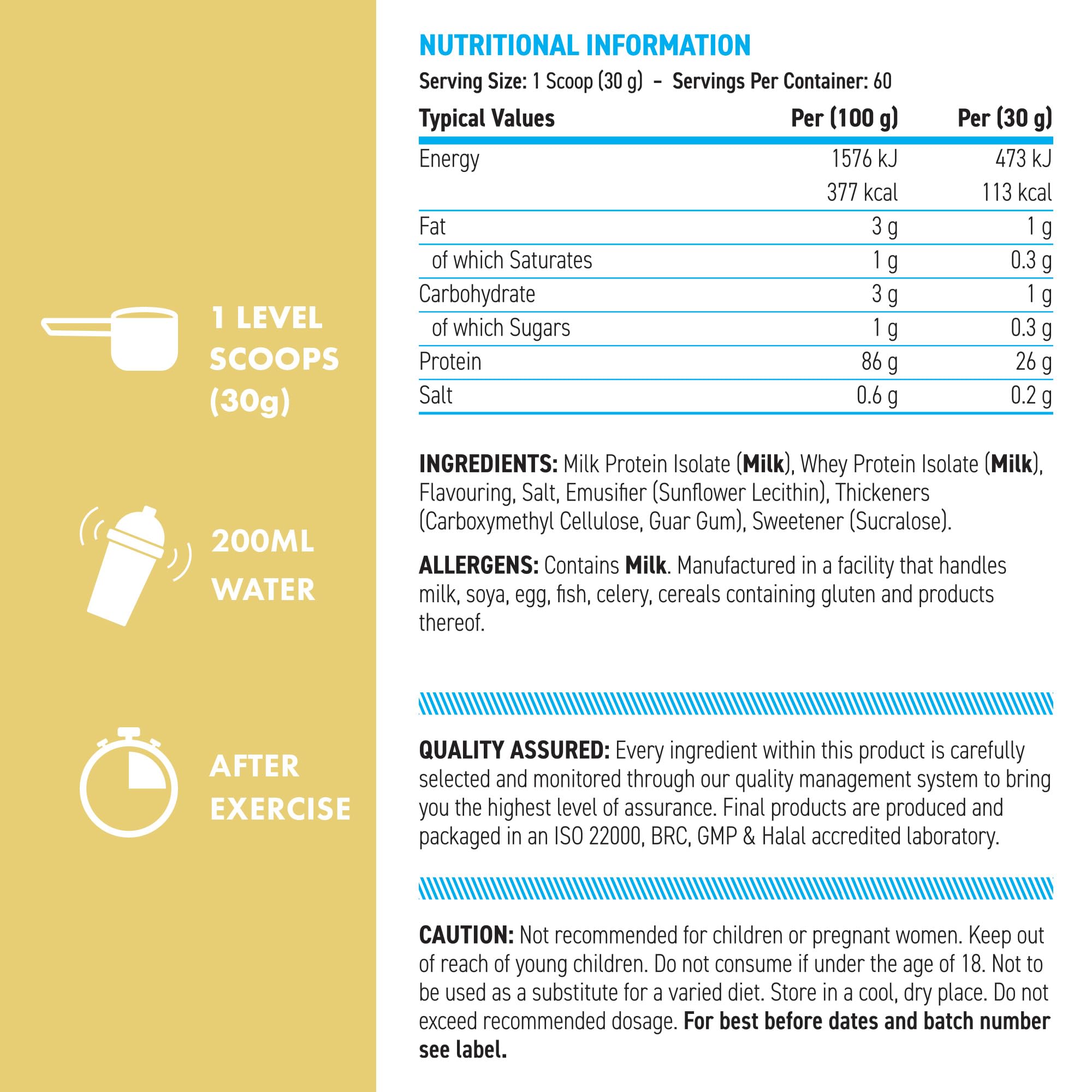 Applied Nutrition BodyFuel Protein Isolate Powder Vanilla Milkshake