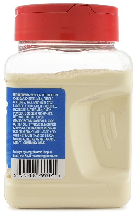 Snappy White Cheddar Cheese Popcorn Seasoning, 12 Oz (Pack of 2)
