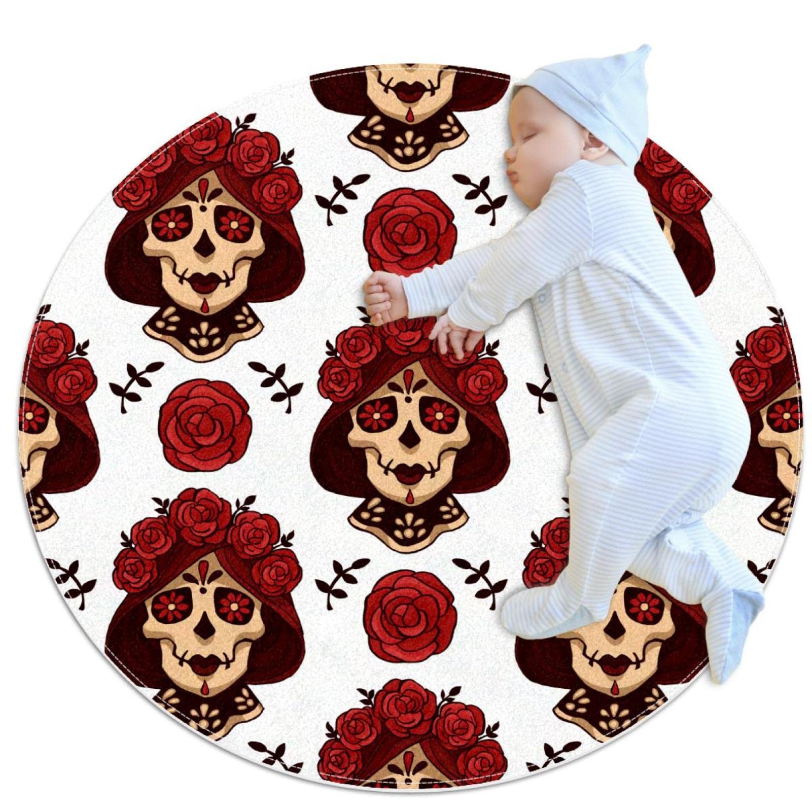 Tapis Santa Muerte de bain de haute qualité aux finitions soignées