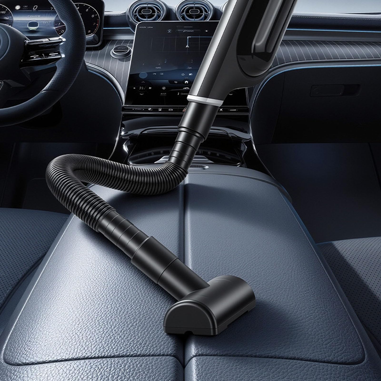 Aspiradora de Mano Inalámbrica, Potente Succión para Uso Doméstico en el Coche, Diseño Compacto y Ligero, Batería de 6000mAh