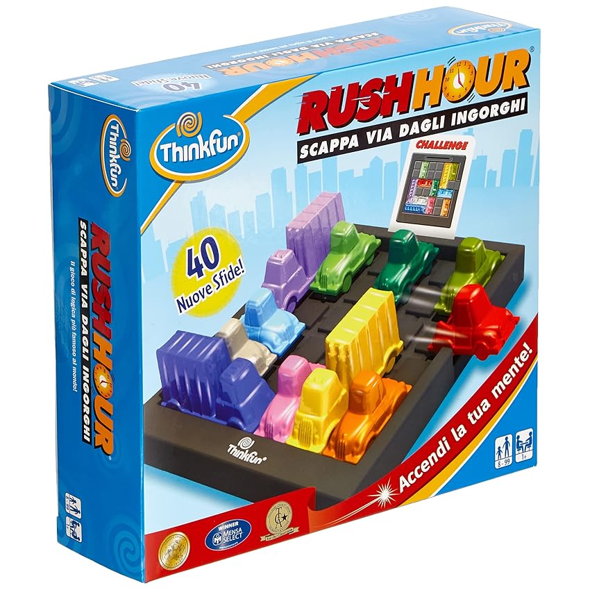 Immagine del prodotto ThinkFun - Rush Hour Scappa Dagli Ingorghi, Gioco di Logica per Bambini Età 8+ Anni