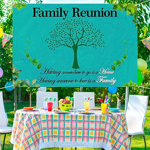 Miniatura 3 de Fondo de reunión familiar de 6 x 4 pies, pancarta con texto en inglés "We are Family", árbol genealógico, accesorios para cabina de fotos, fondo