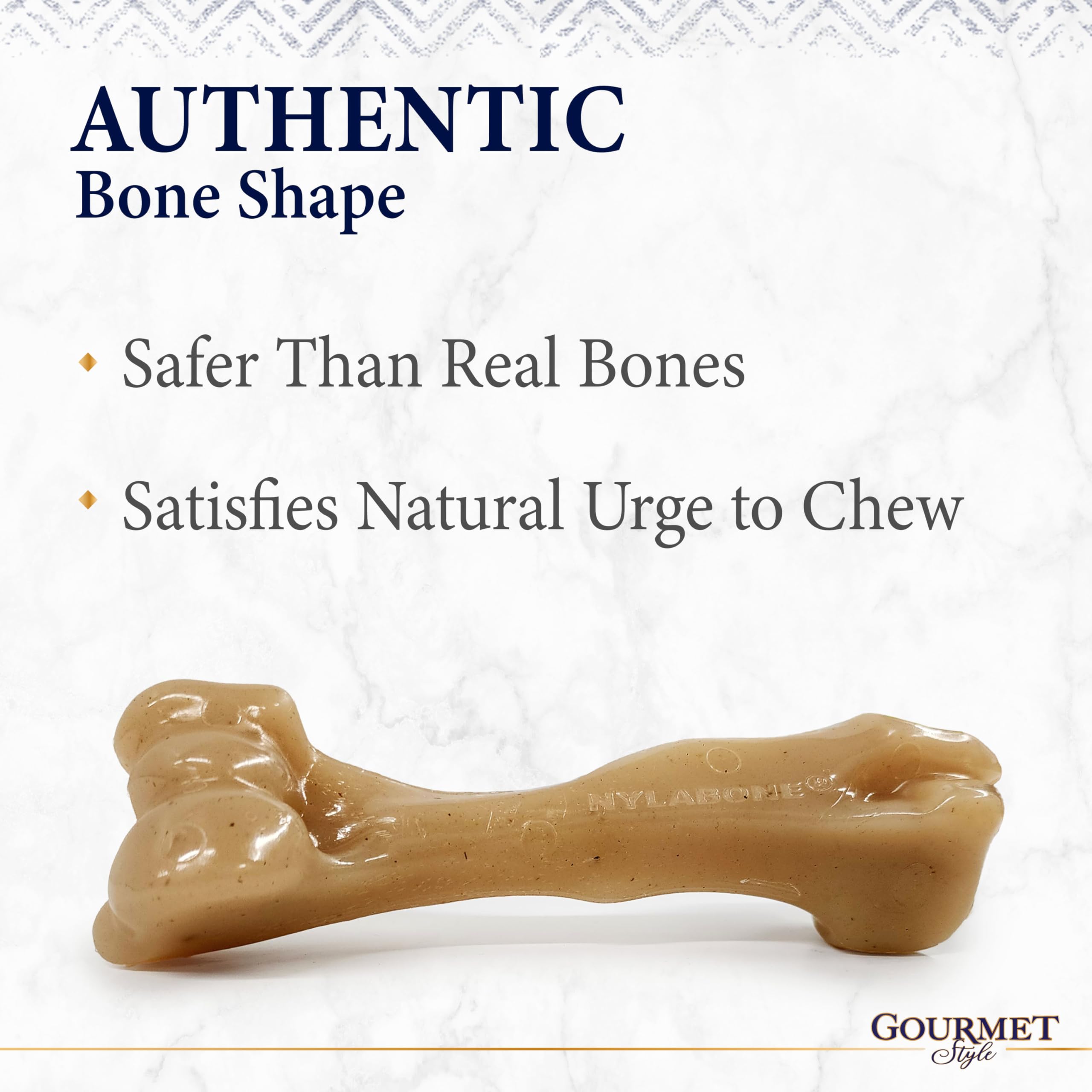 Nylabone Starkes Kauspielzeug-Bündel im Gourmet-Stil, Spielzeug für Hunde, Speck und Erdnussbutter-Geschmack, klein – bis zu 11,3 kg, 3 Stück