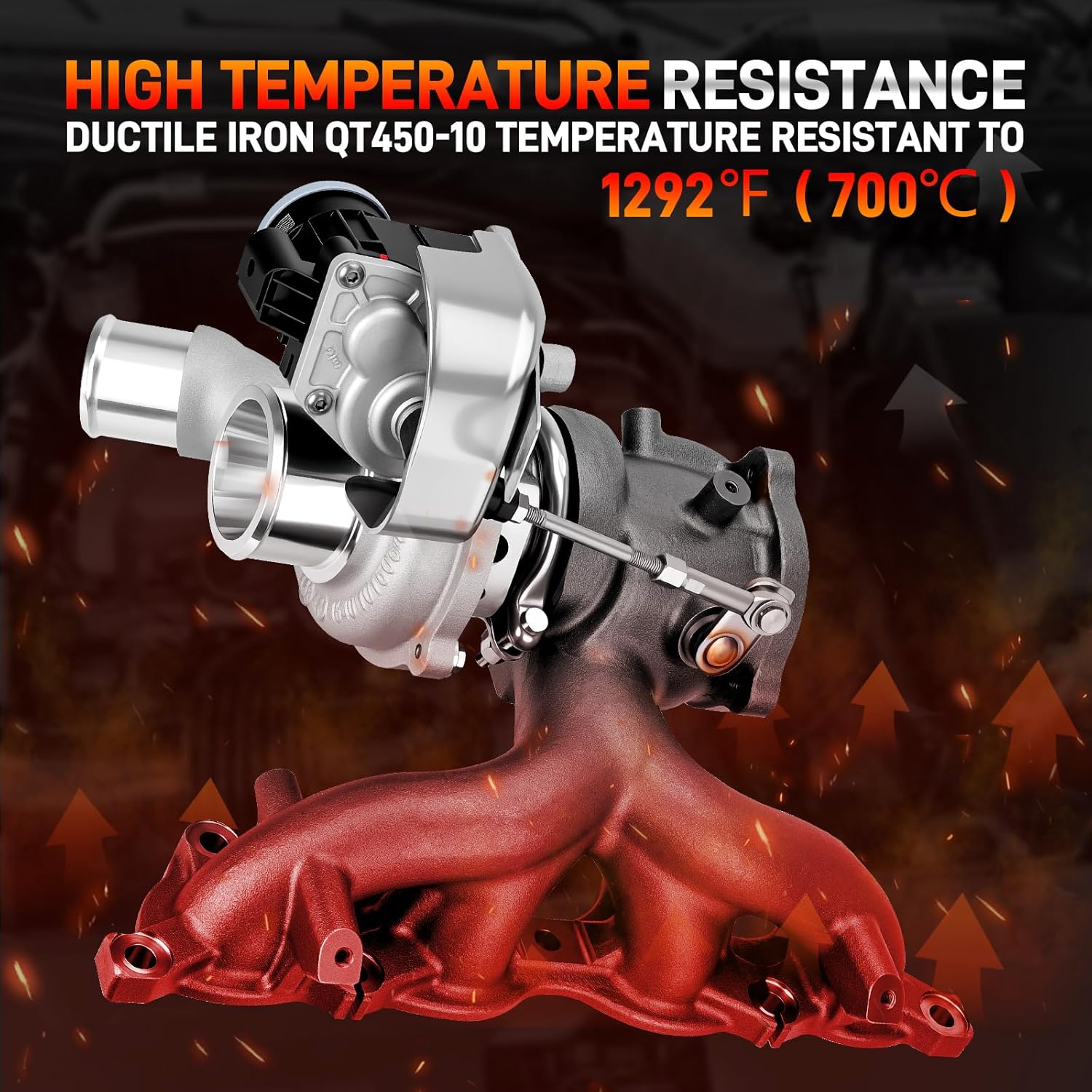 Turbo Turbocharger Kit with Gasket Compatible with 2016-2018 Hyundai Tucson 1.6L L4, Turbo Charger Replace# 28231-2B760 282312B760