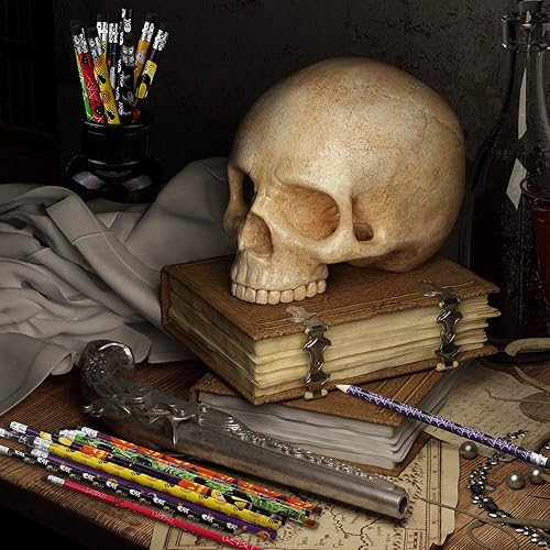 Miniatura 6 de Outus 48 lápices de Halloween, multicolor, fantasma, calabaza, lápiz surtido de artículos de papelería de Halloween, 12 estilos