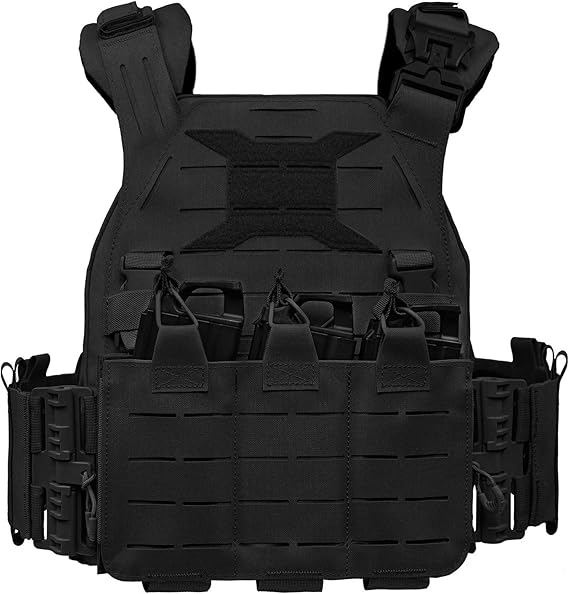 DELEA Tactical Vest Quick Release Lightweight Waterproof Adjustable