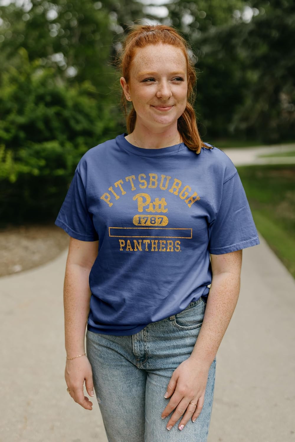 Blue 84 NCAA Unisex-Adult NCAA Officially Licensed T-Shirt Team Color Dyed Ringspun - Image 3