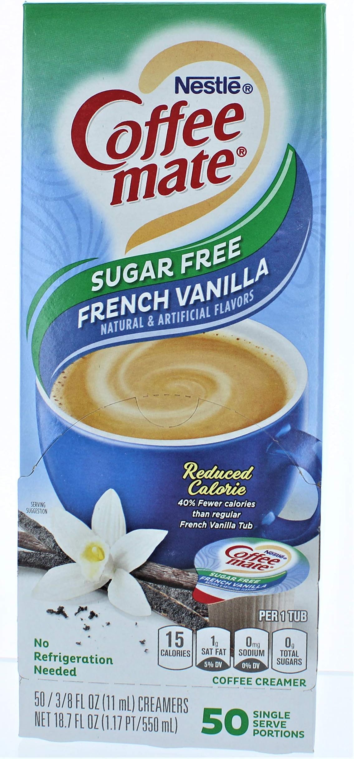 SF French Vanilla Creamer, .375oz, 50/Box