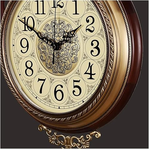 Miniatura 4 de Wall Clock Double Sided Clock Double Sided Quartz Wall Clock Simple Copper Art Wall Clock Creative Reloj Pared Decorativo Home Decoration-Style2-20
