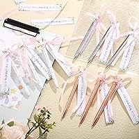 Vista 4 de Fulmoon 12 juegos de bolígrafos de boda para despedida de soltera, regalos de fiesta de boda, bolígrafos de diamante de tinta negra, bolígrafo