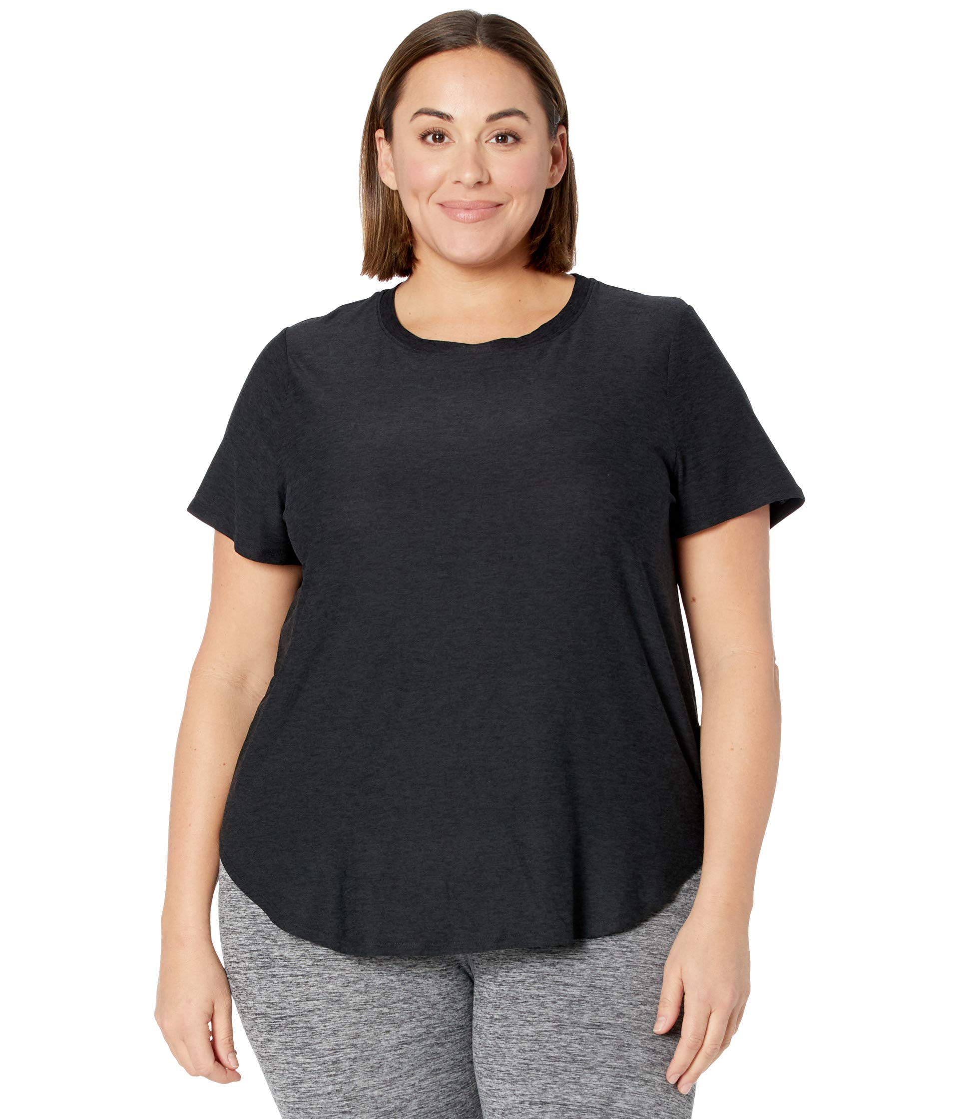 Beyond YogaPlus Size On The Down Low Tee Darkest Night 3X