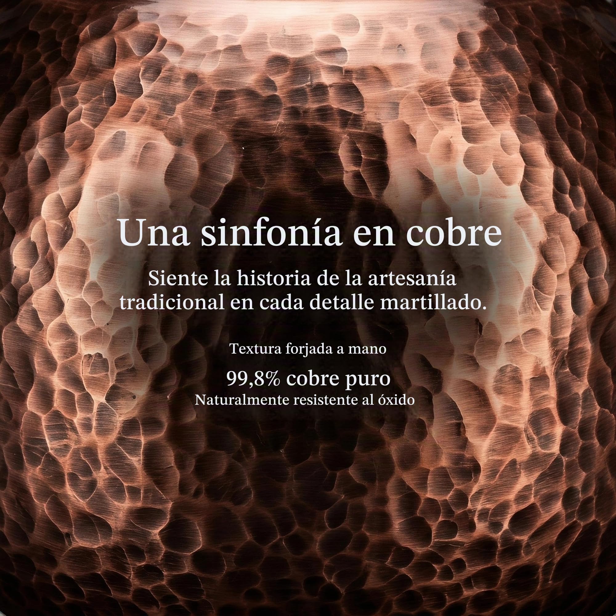 Hervidor de té de cobre martillado hecho a mano para la parte superior de la estufa, 1.6 cuartos de galón (1500 ml), tetera extragruesa con diseño sin revestimiento no tóxico, artesanía