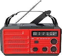 Vista 9 de Kaito Voyager V3 Radio de emergencia AM/FM NOAA Alerta meteorológica de 4 vías con manivela solar receptor de radio con linterna LED y cargador