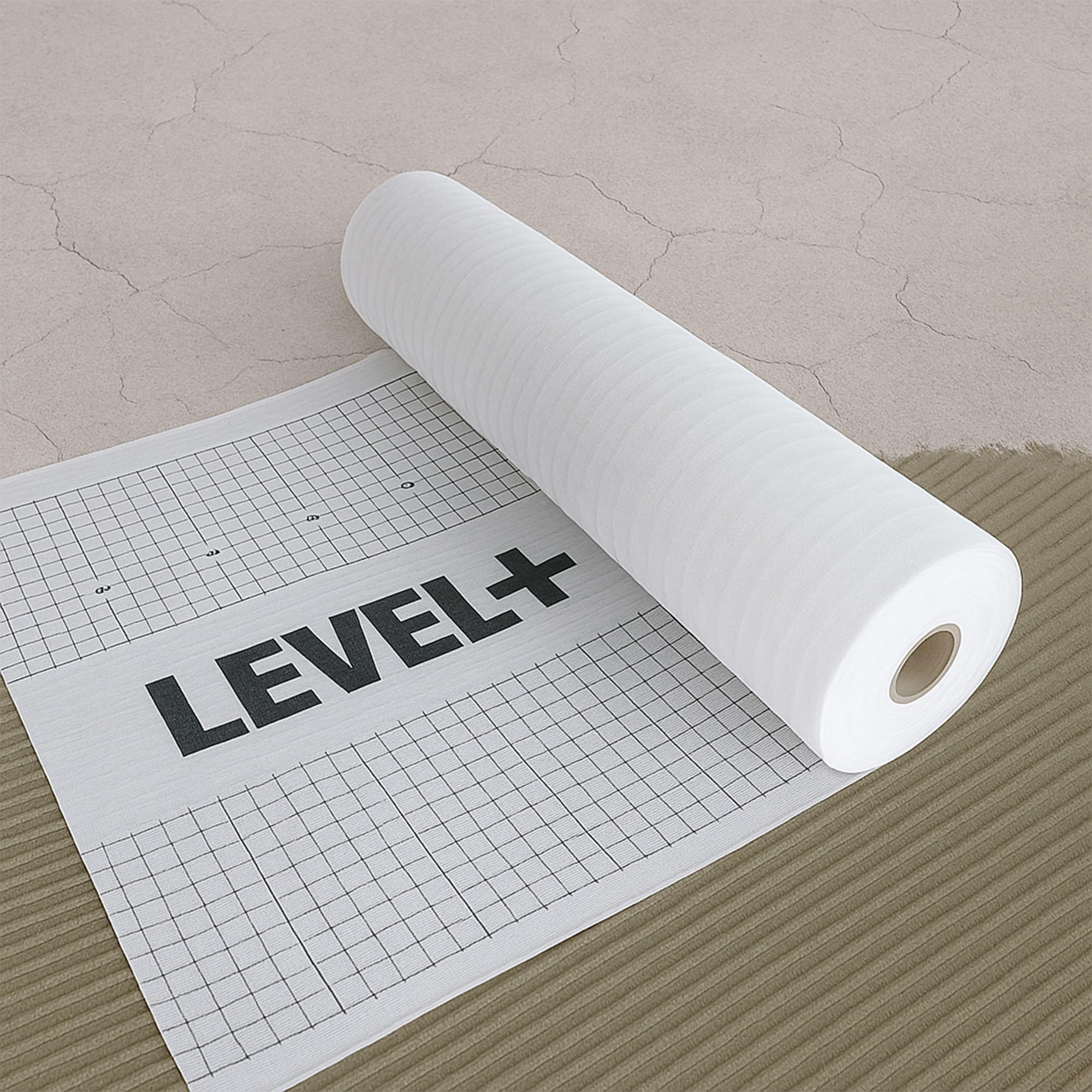 LEVEL+ - Tappetino di disaccoppiamento, 20 m², corsia di armatura e