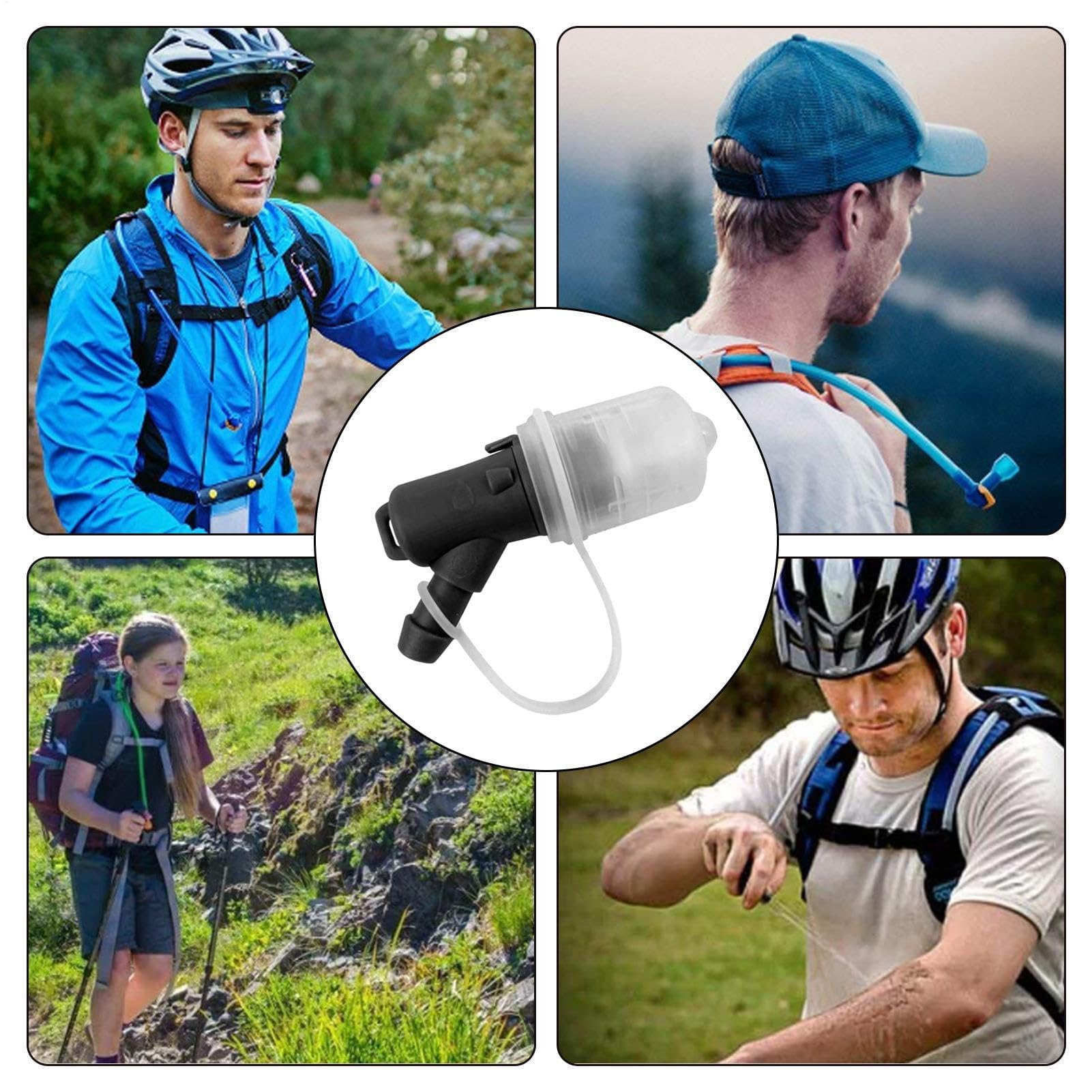 Hydration Pack Mundstück Ventil - 135° Bissventil Ersatz, Wasserblasendüse | Auslaufsicheres Drehventil mit Outdoor-Sport, Wandern, Laufen und den meisten Trinkbeuteln