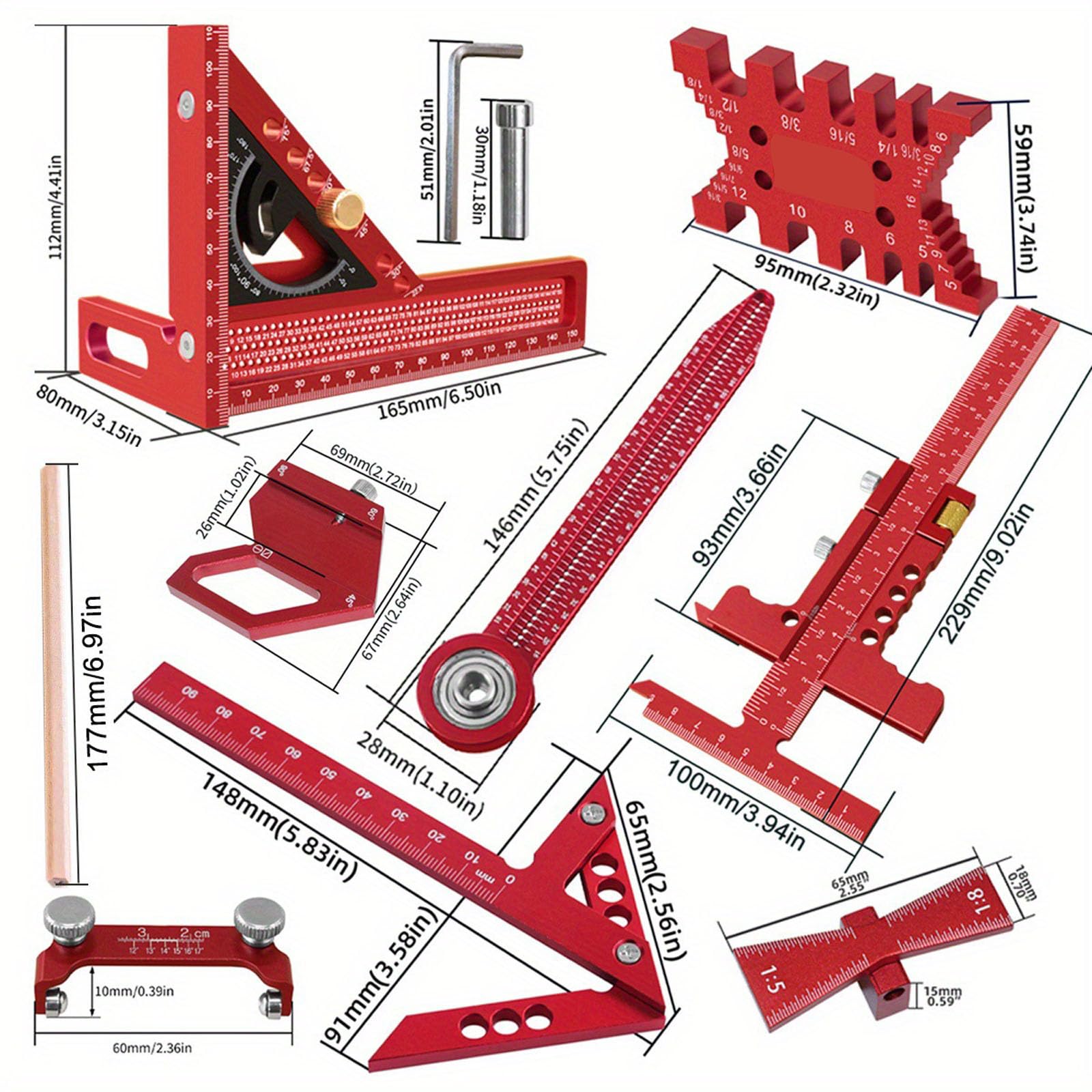Alineación de carpintería multifuncional de aleación de aluminio: instrucciones de instalación seguras para muebles y carpintería Sistemas de carpintería de madera de instalación rápida