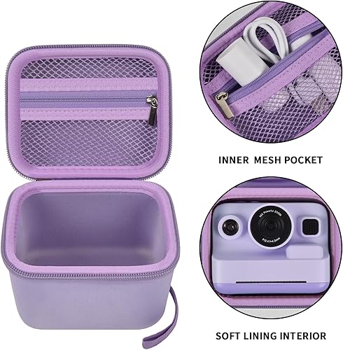 Miniatura 3 de ANKHOH Funda para Dylantopara Anchioopara MEETRYE Kids Cámara de impresión instantánea, 1080P para cámaras instantáneas para niños, organizador de
