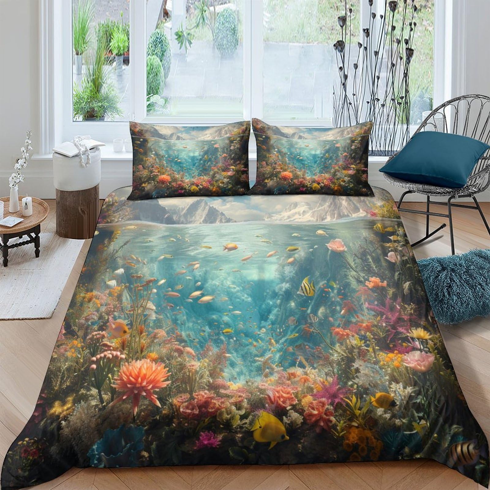 Housse de couette 220x240cm idéale pour créer une chambre parentale cosy et moderne