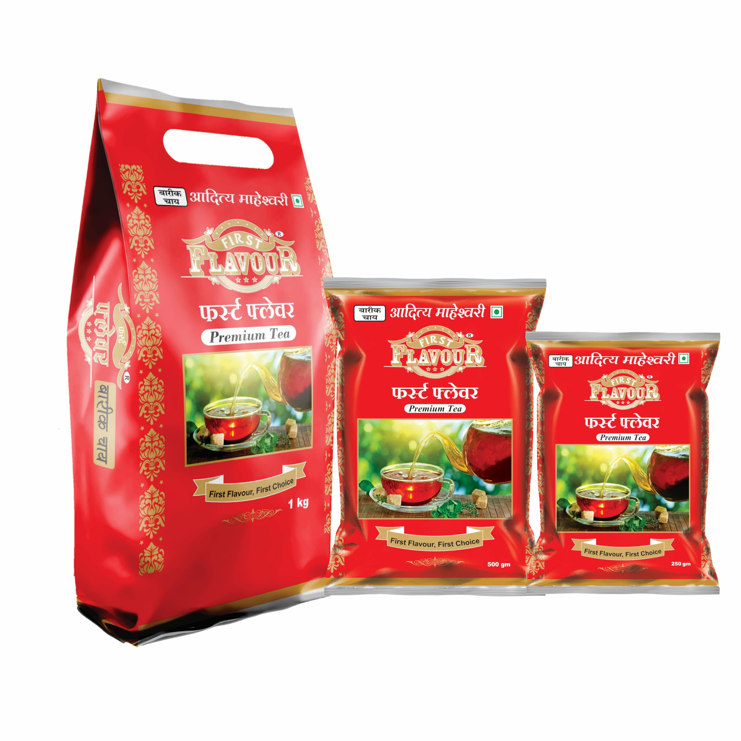 First Flavour Premium CTC Dust Tea – Combo 1.75Kg (1Kg + 500G + 250G Pouch) Strong Kadak Chai | Fresh Assam Tea | Rich Aroma & Taste | Strong blend |All Natural Ingredients | No preservatives