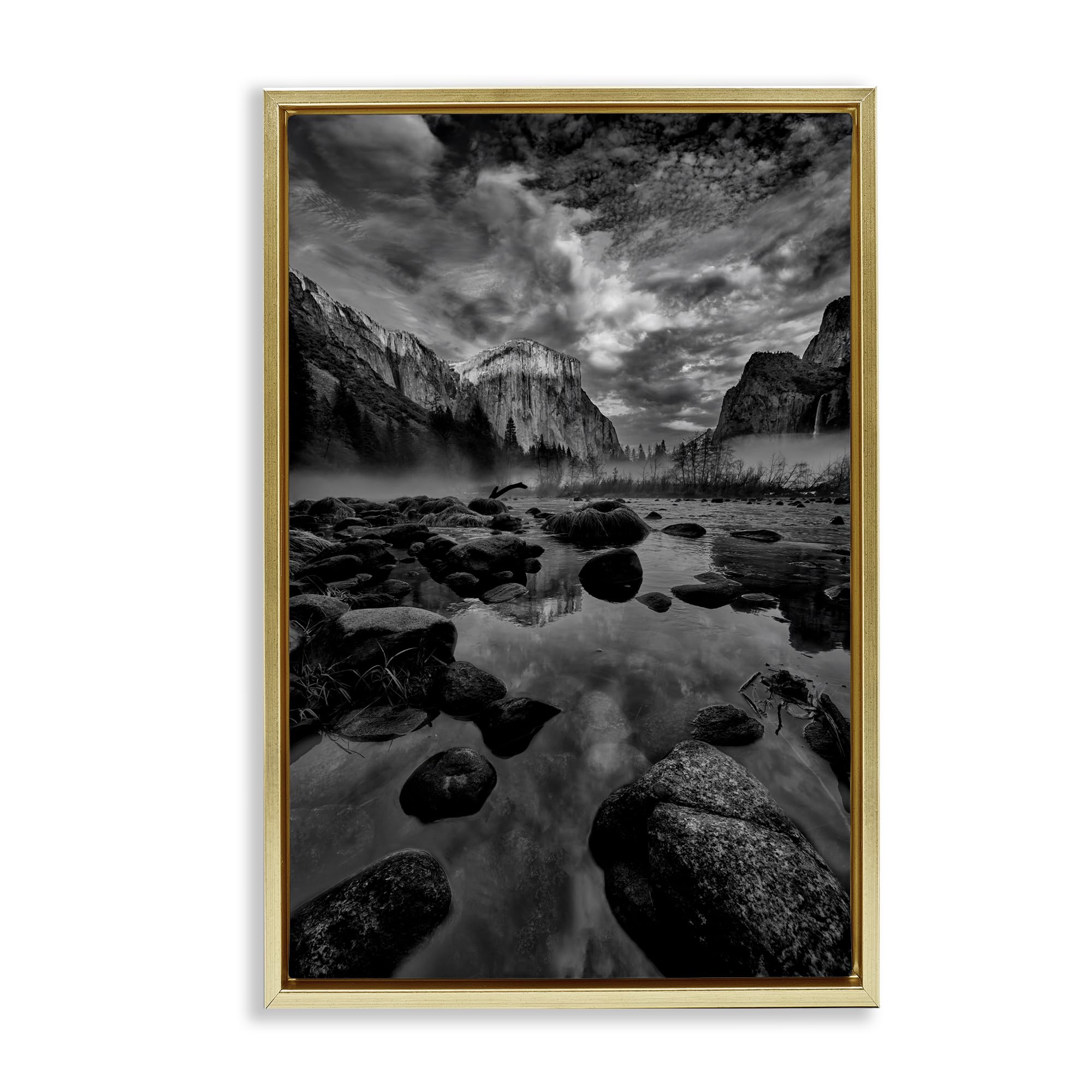 Yosemite Valley Morning Landscape, 20 x 30 Inch Canvas in Floater Frame