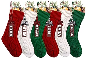 XIMISHOP 6PACK Christmas Stocking Decorations